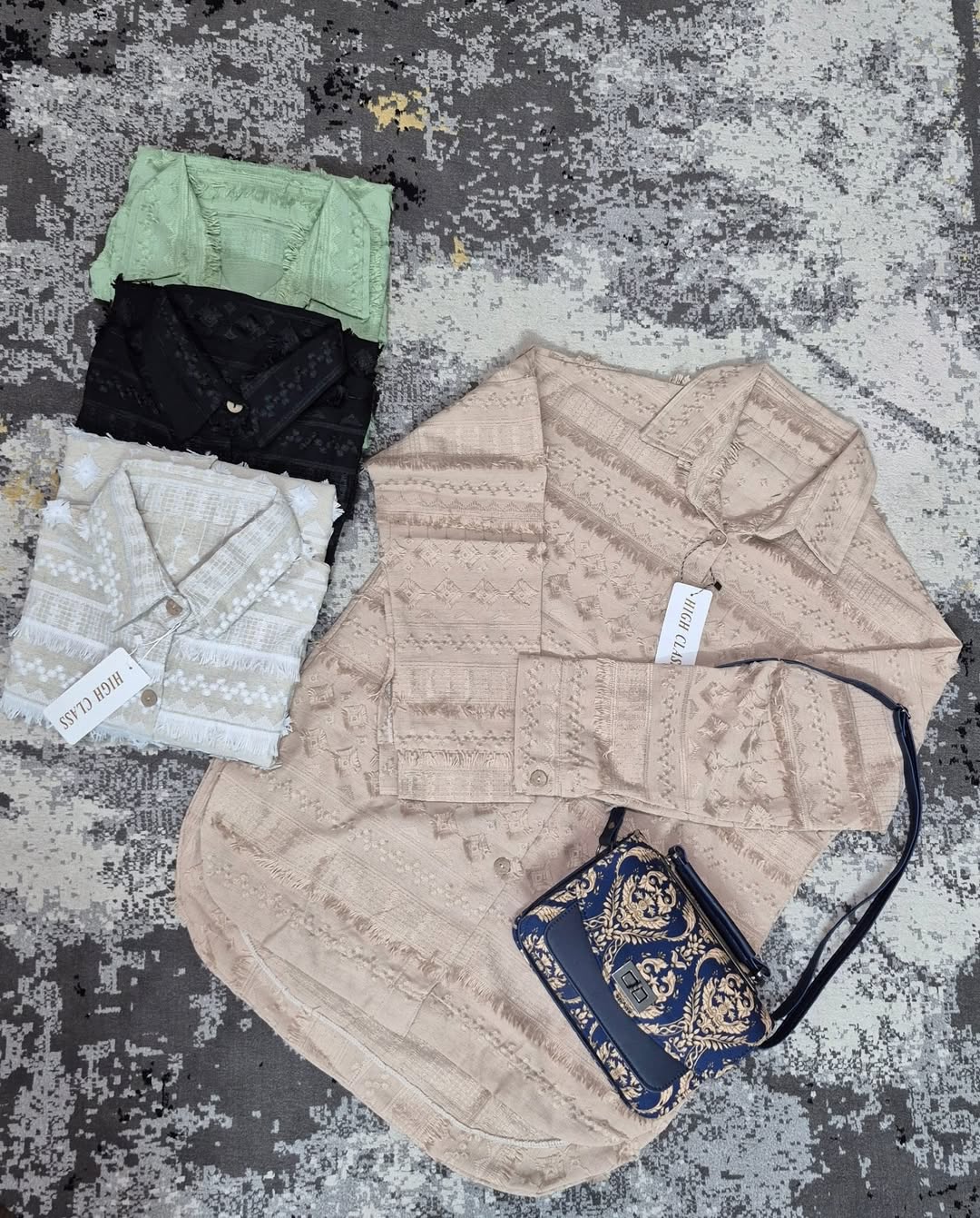 شومیز مانتویی خامه دوزی